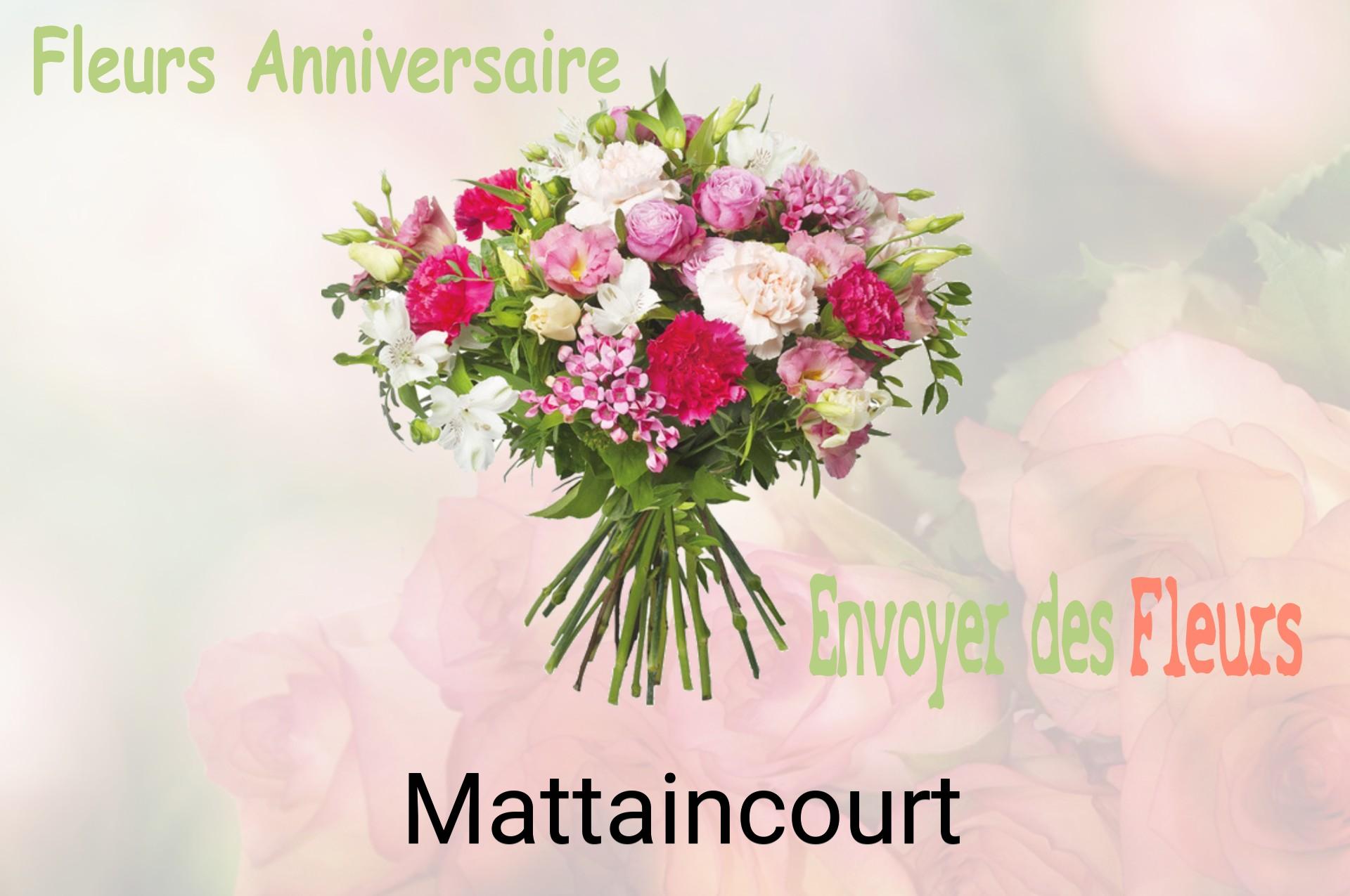 Bouquet de fleurs d’anniversaire livré à Mattaincourt