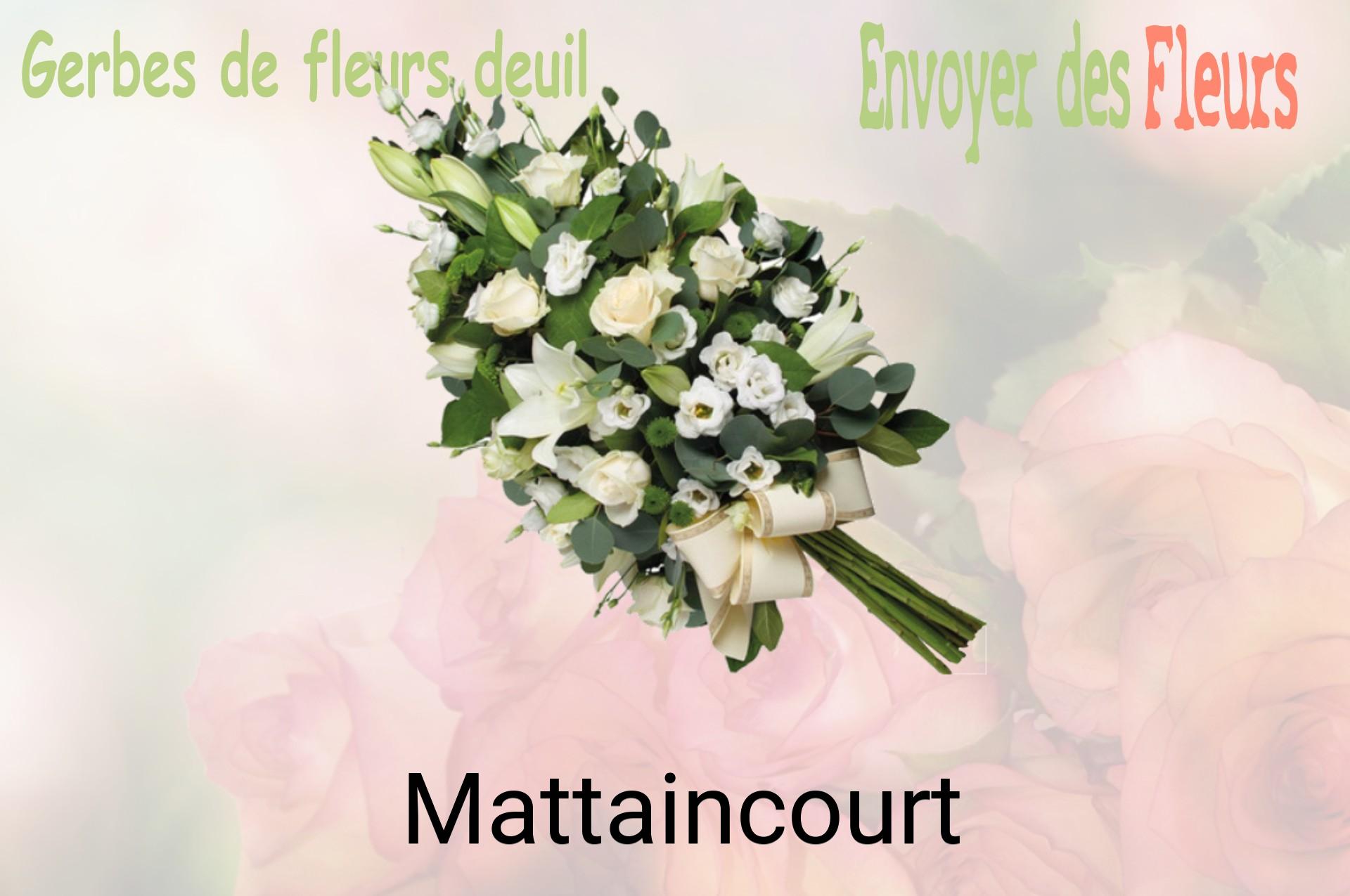 Gerbe de fleurs de deuil livrée à Mattaincourt